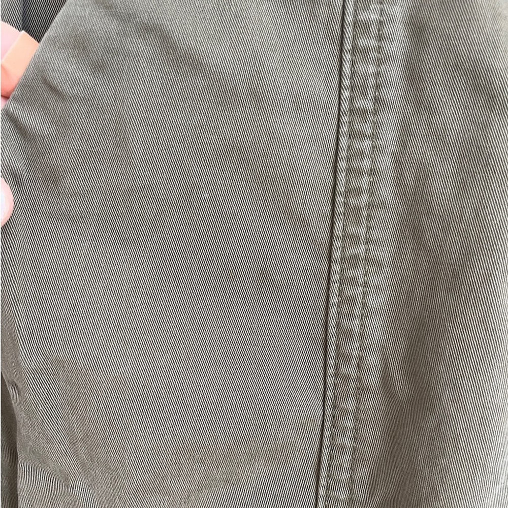 A.L.C “Kyle” Lace Up Front Skinny Green Pants Size 2 - Picture 6 of 15